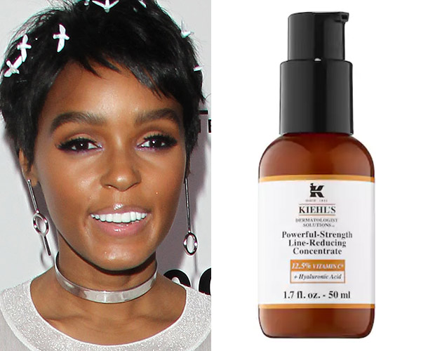 janelle monae with kiehls vitamin c serum