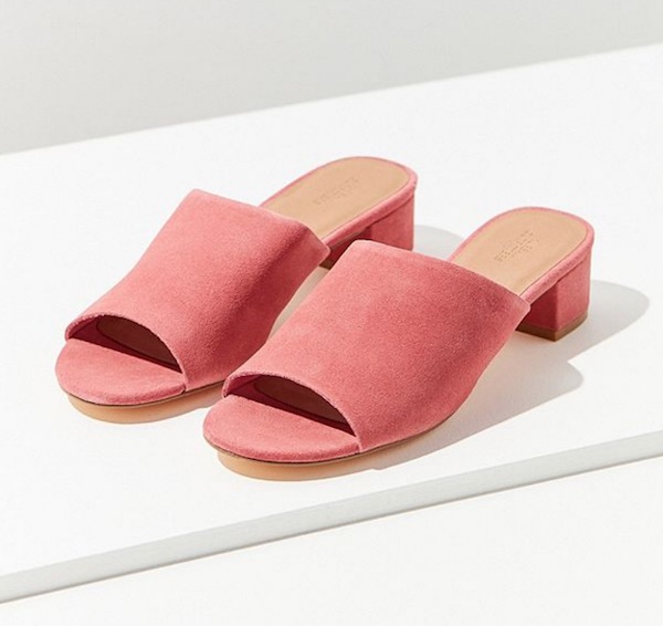 urban outfitters pink mule sandals