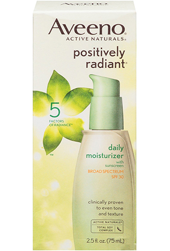 aveeno positively radiant daily facial moisturizer