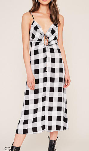 Cora Keyhole Midi Dress