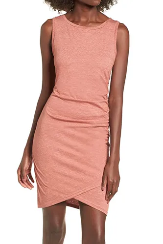 Ruched Body-Con Tank Dress