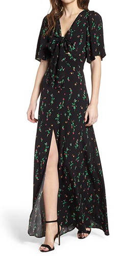 Ramon Tie Front Maxi Dress