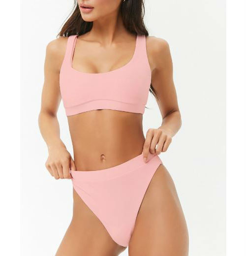 high waisted bathing suit forever 21