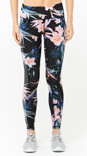 Active Floral Print Leggings