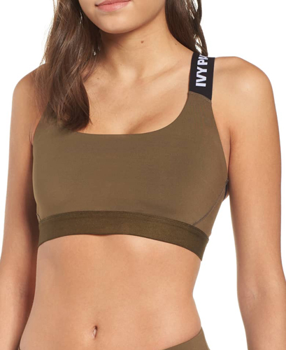 Ivy Park Active Logo Bra In Orange