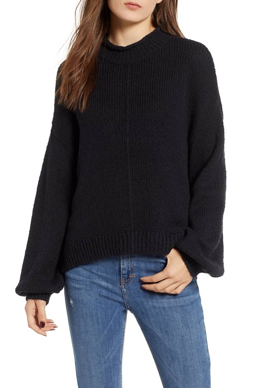 This Balloon Sleeve Sweater Is Shockingly Flattering–It Looks Good On ...