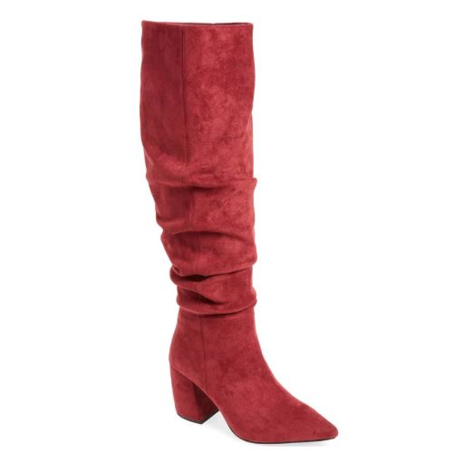Olivia Culpo Wore Red Knee-High Boots–& Now They’re A Hot Fall Trend ...