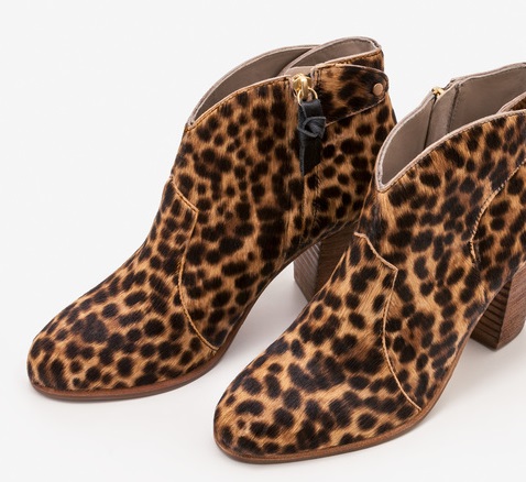 the regan boot in leopard calf hair