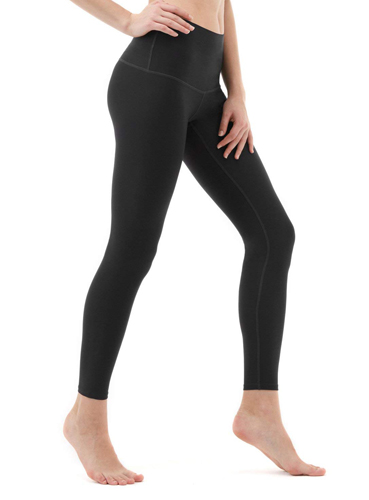 TSLA High Waist Yoga Pants with Pockets, Tummy Control Yoga