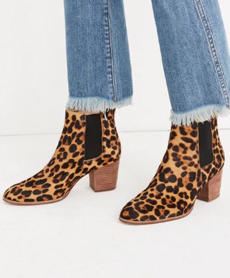 madewell leopard boots