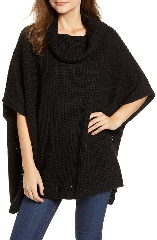 This Cozy Knit Poncho Sweater Is Selling Like Crazy At Nordstrom Right ...