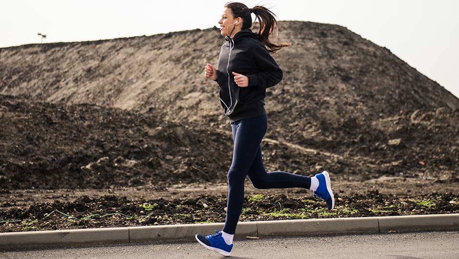 woman running