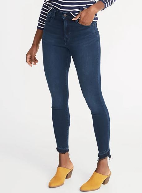 best old navy jeans for big thighs