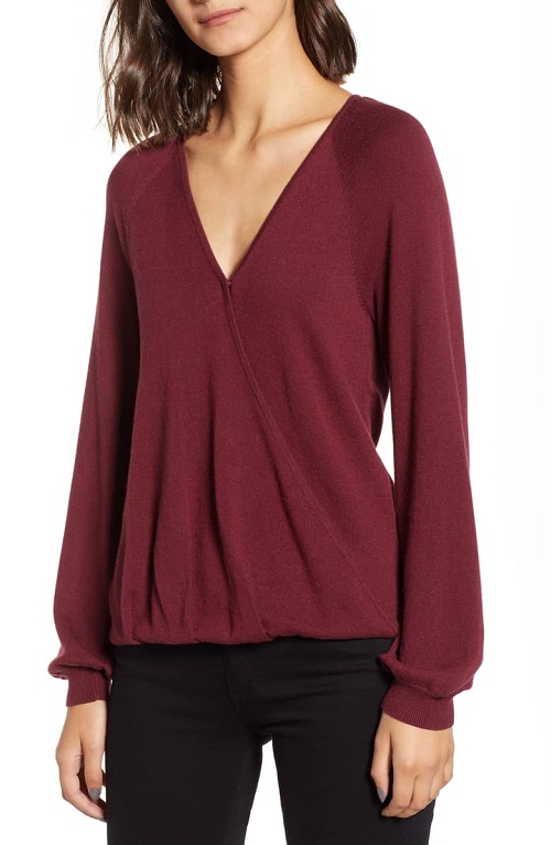 This Cute Wrap Top Is Super Popular At Nordstrom–Shoppers Can’t Stop ...