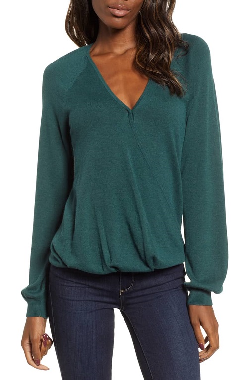 This Cute Wrap Top Is Super Popular At Nordstrom–Shoppers Can’t Stop ...