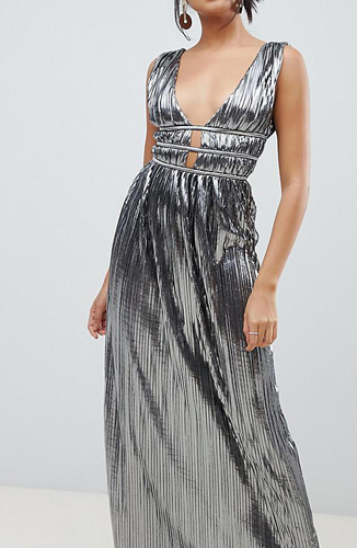 ASOS Metallic maxi dress