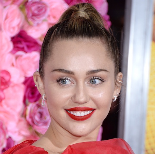 Miley Cyrus Put Her Curves On FULL Display In This Red Latex Jumpsuit ...