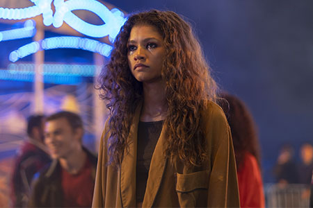 zendaya as rue in euphoria