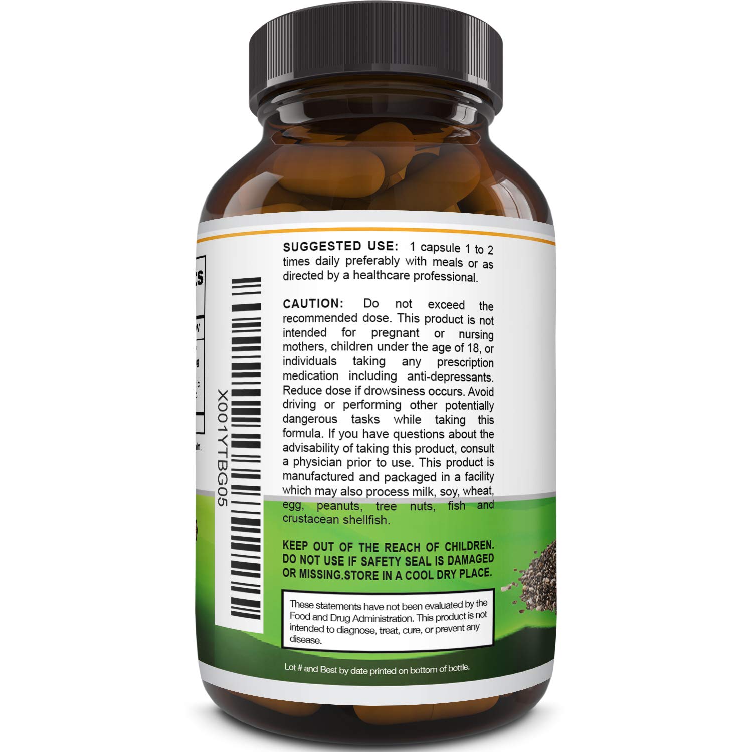 Natures Design Pure Chia Seed Extract Capsules