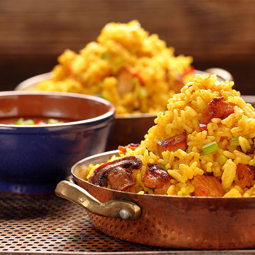 A bowl of curry rice