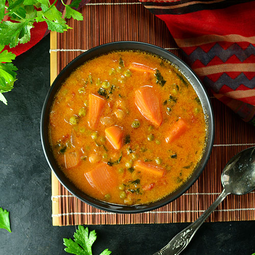 Sweet potato curry in a bowl.