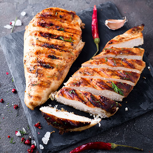 grilled chicken for flat stomach