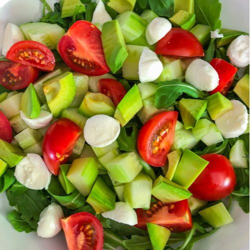 avocado caprese salad