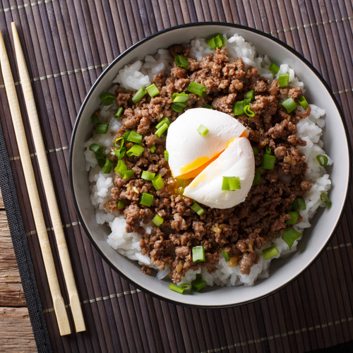 egg roll in bowl