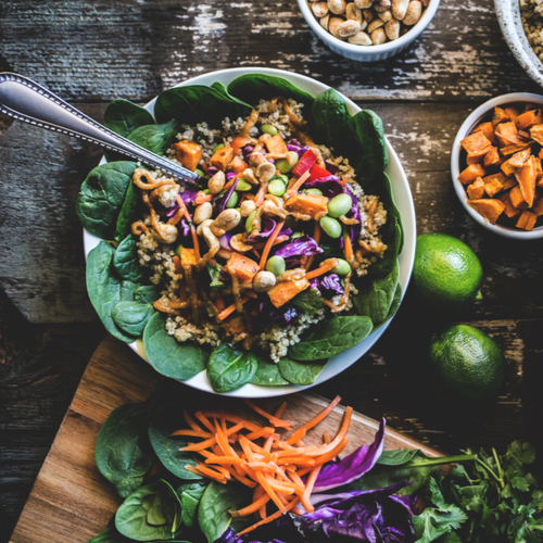 buddha bowl with quinoa