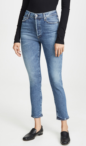 Rise Slim Ankle Jeans