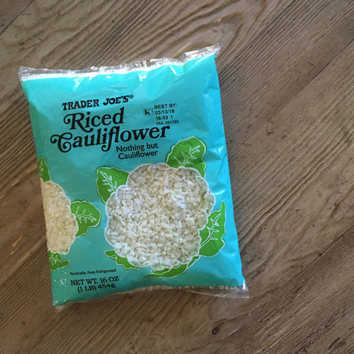 trader joes riced cauliflower