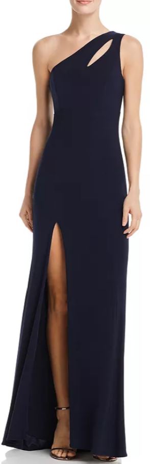 One-Shoulder Cutout Gown