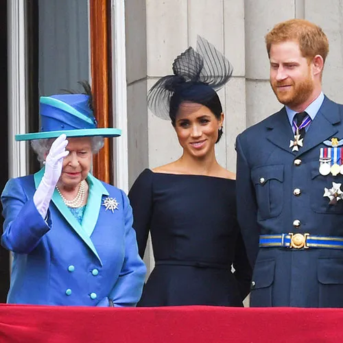 Queen, Harry, and Meghan