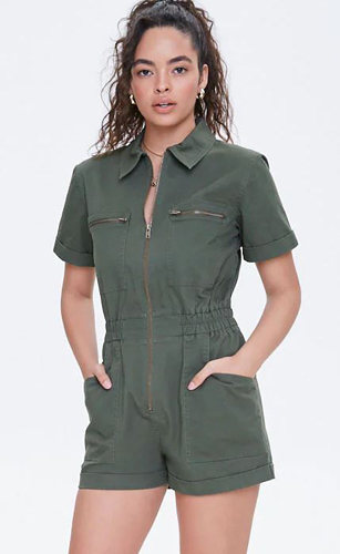 Zip-Front Romper