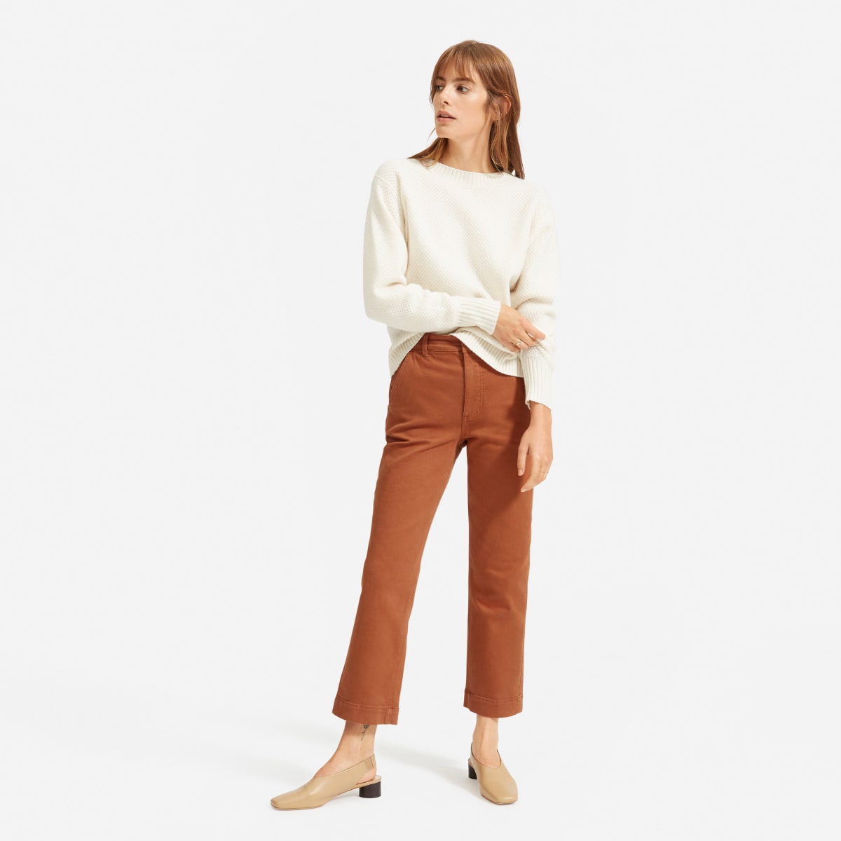 THE EVERLANE STRAIGHT LEG CROP PANTS FOR ONLY $50! 