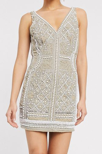 Embellished Mini Dress