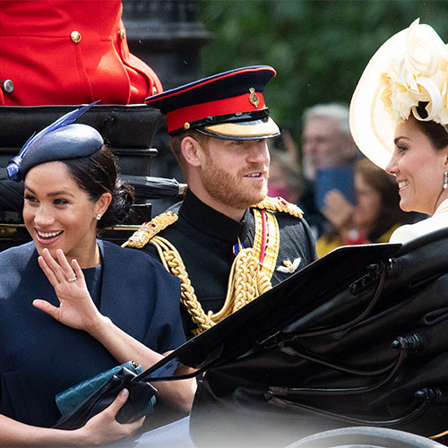 meghan markle and prince harry with kate middleton