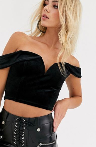 Bustier In Structured Satin