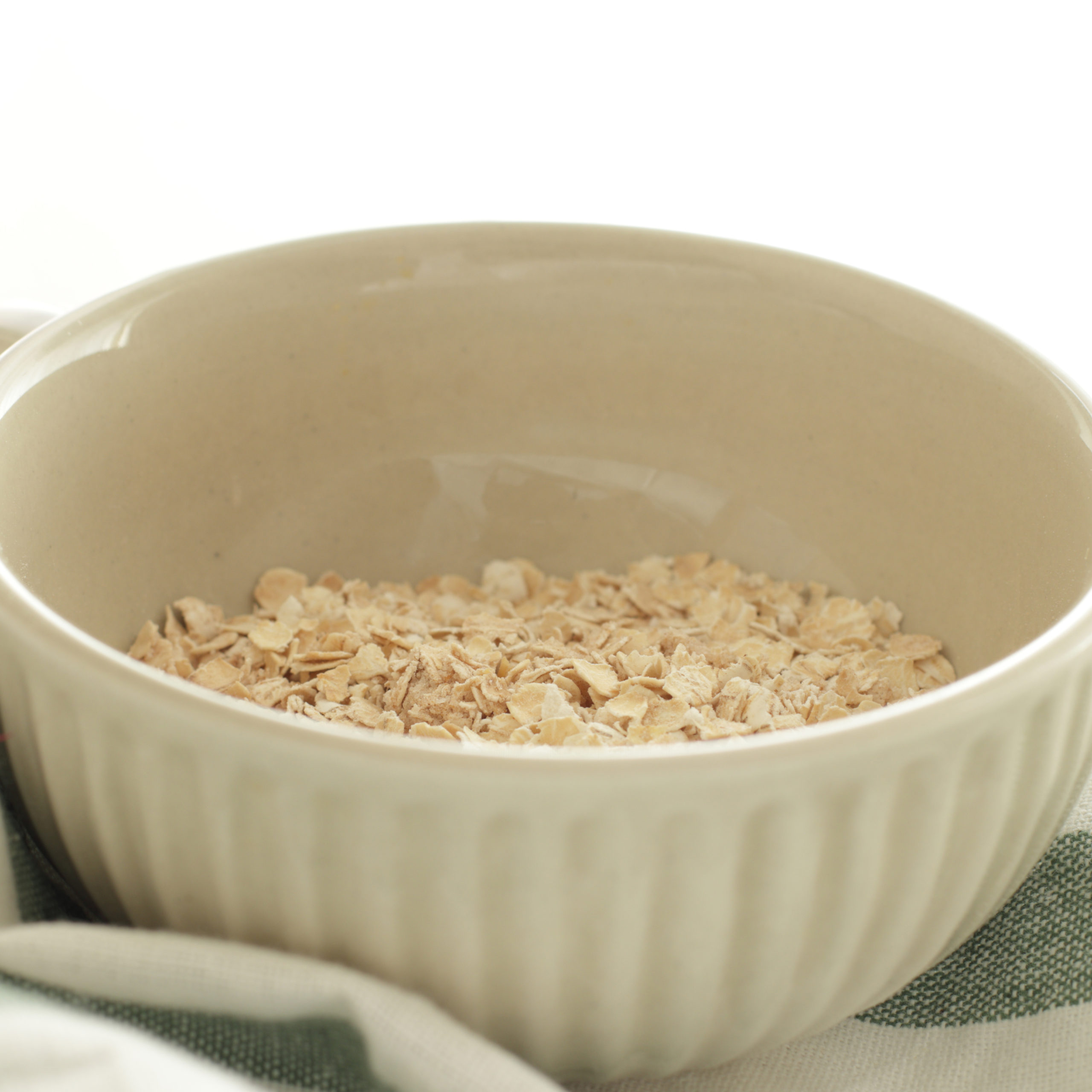 Instant oatmeal in a bowl.