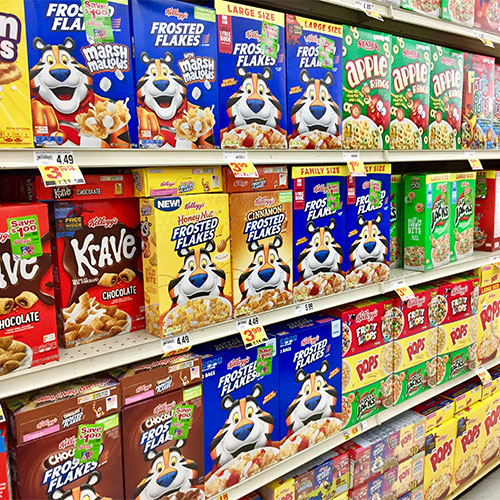 sugary cereal worst food in pantry