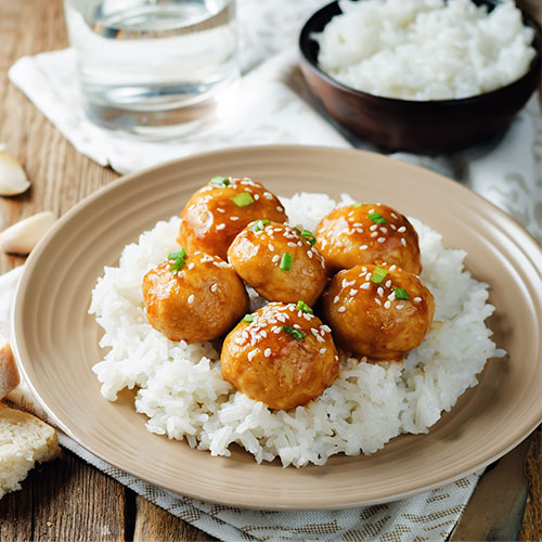 General Tso's Chicken Meatballs