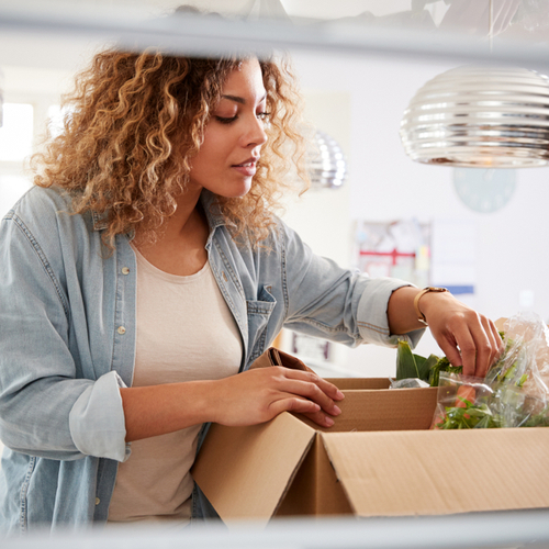 unpacking groceries