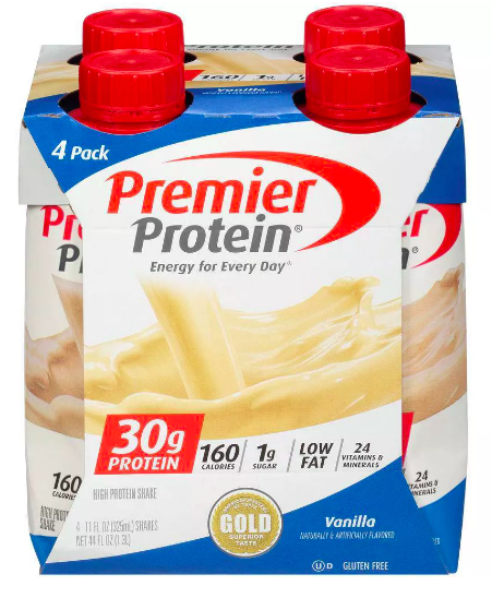 premier protein hack: pour half of a premier protein shake in a