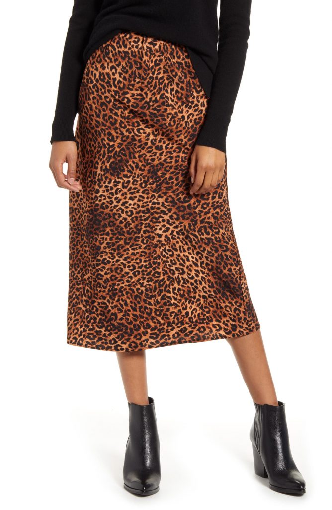 The Leopard Print Midi Skirt Trend Is Here To Stay–Add This One To Your ...