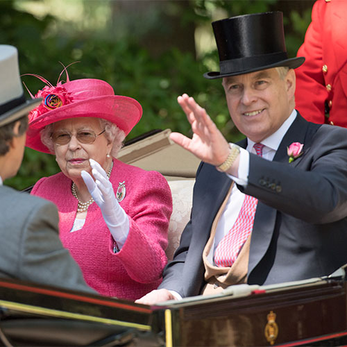 Prince Andrew and Queen Elizabeth