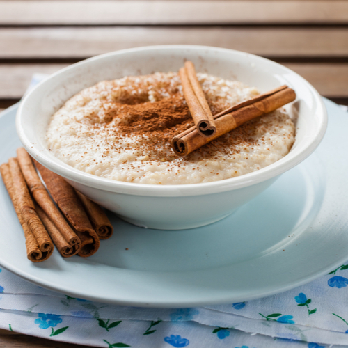 oatmeal with cinnamon