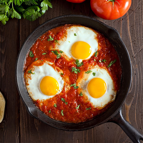 Spicy Baked Eggs