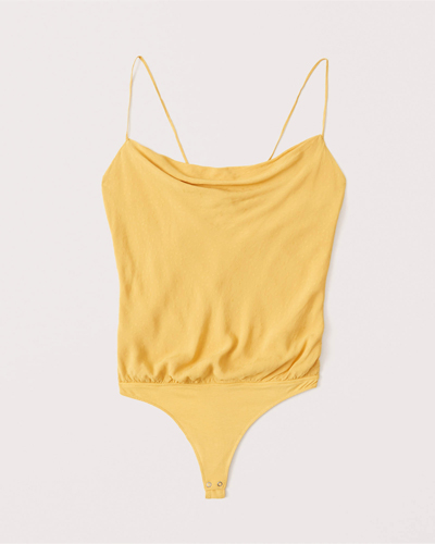 Cowlneck Tie-Back Bodysuit