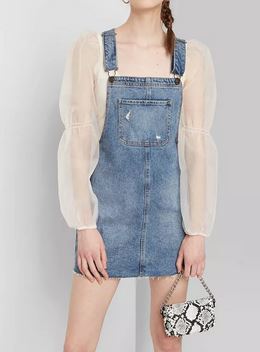 Denim Pinafore Dress