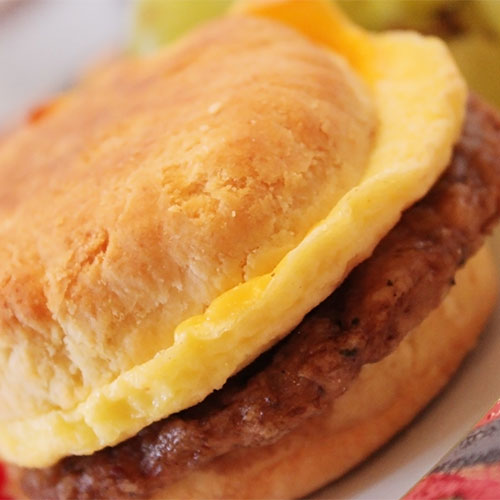 sausage egg and cheese sandwich